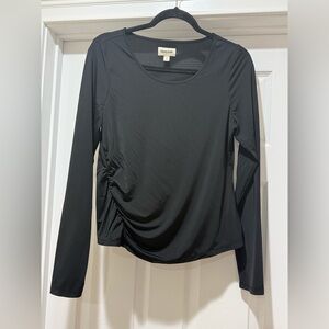 Elegant Black Long Sleeve Top by Green Tea